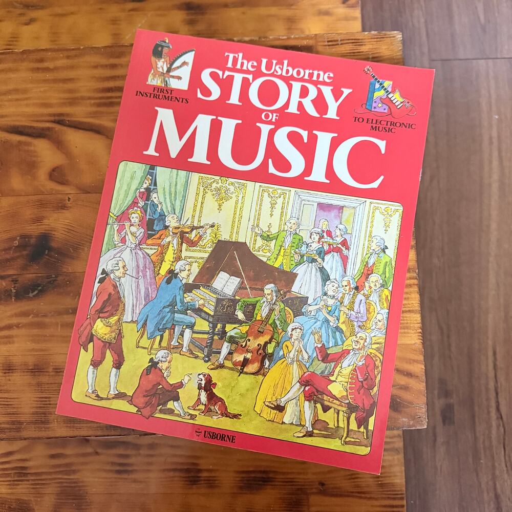 Vintage 1980 The Usborne Story Of Music Universal Edition Paperback Book